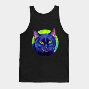 Cat With Green Eyes Tank Top